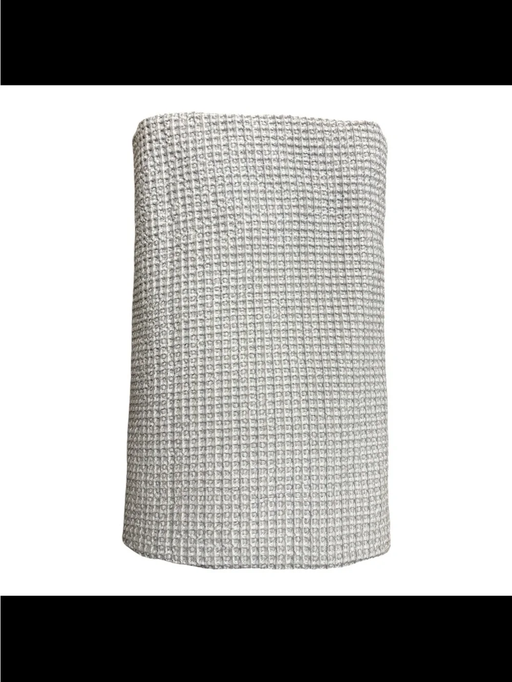UGG Duvet Cover Full/Queen Cotton Waffle Weave “Olivia” Gray Taupe Textured